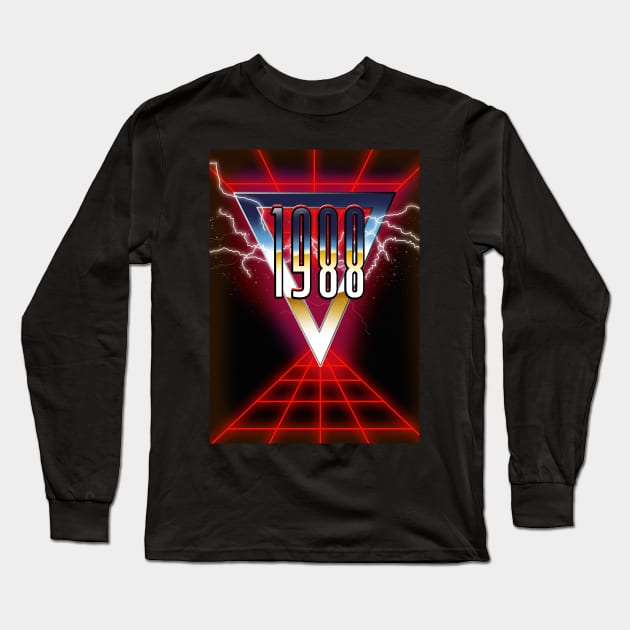 1988 Tech Noir Long Sleeve T-Shirt by nickemporium1